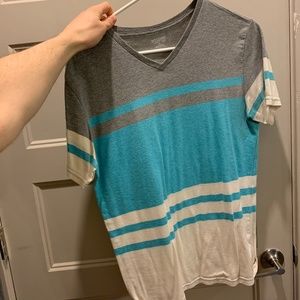 Gray, Blue, and White Target T-Shirt